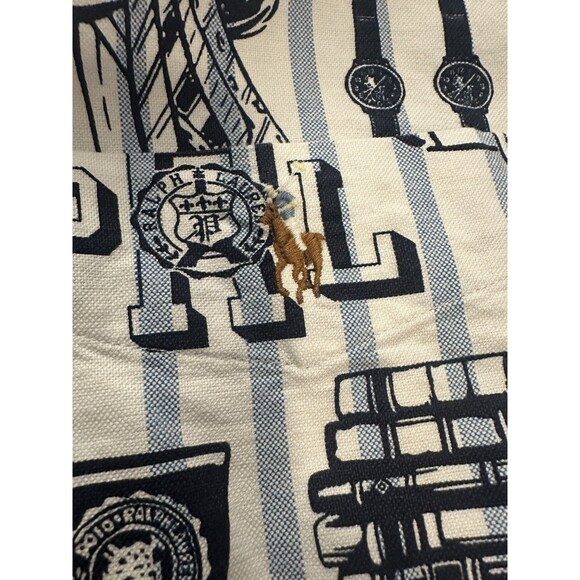 Polo Ralph Lauren Pennant  Flag Classic Graphic Short Sleeve Oxford Shirt Men XL - Picture 5 of 6